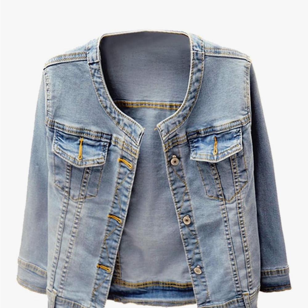 Stylish Light Blue Denim Jacket